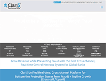 Tablet Screenshot of clari5.com